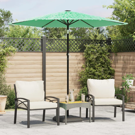 Parasol Vidaxx avec mât en acier 223x223x213 cm vert