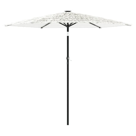 Parasol Vidaxx avec mât en acier 223x223x213 cm blanc