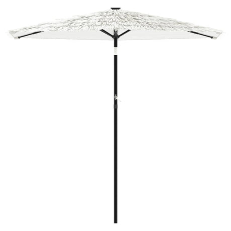 Parasol Vidaxx avec mât en acier 223x223x213 cm blanc