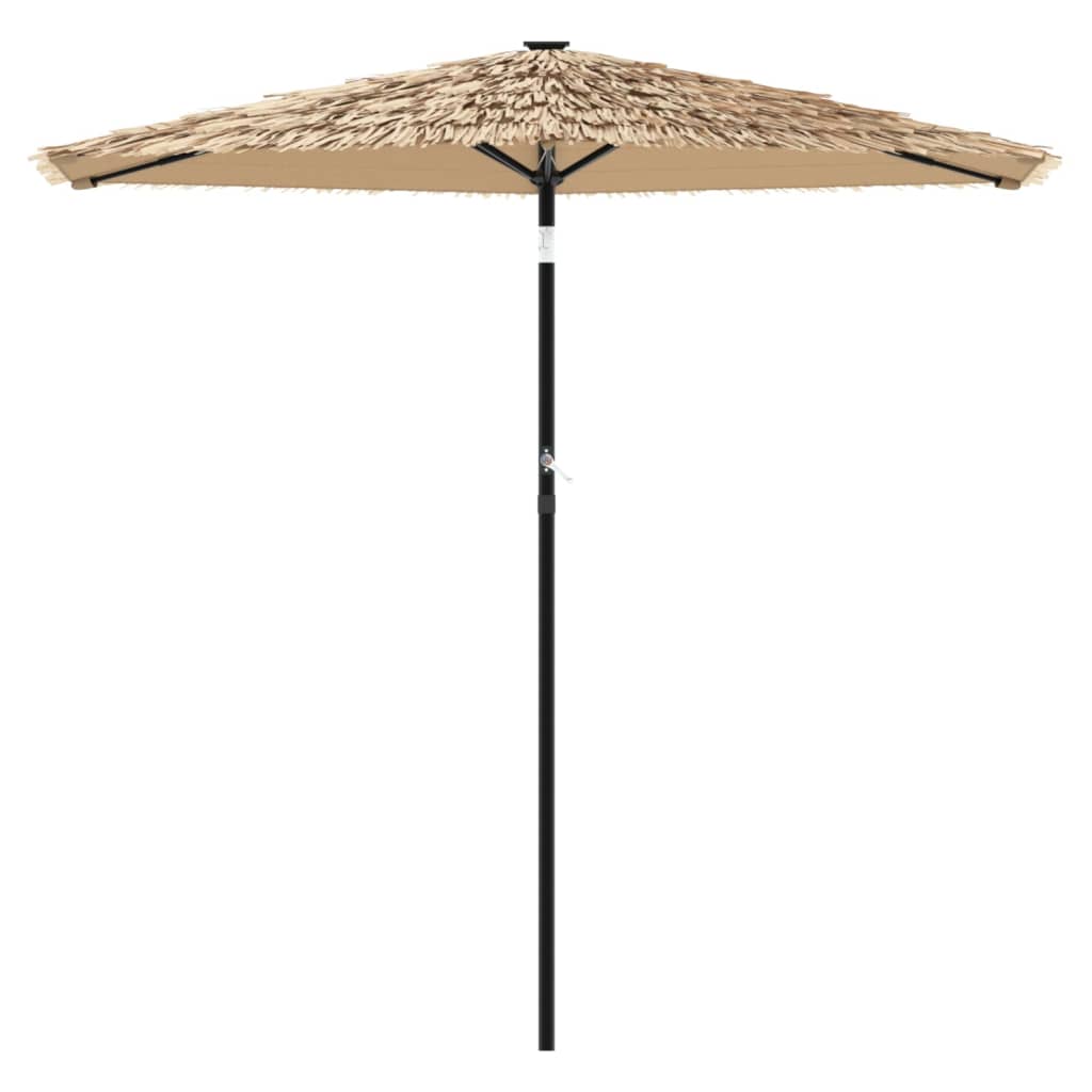 Vidaxl -parasol med stålstang 268x268x226 cm brun