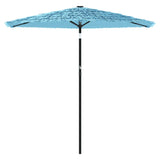 Vidaxl parasol met stalen paal 268x268x226 cm blauw