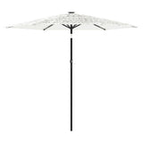 Parasol Vidaxx avec mât en acier 268x268x226 cm blanc