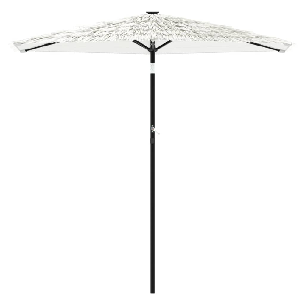 Parasol vidaxl avec poteau en acier 268x268x226 cm blanc