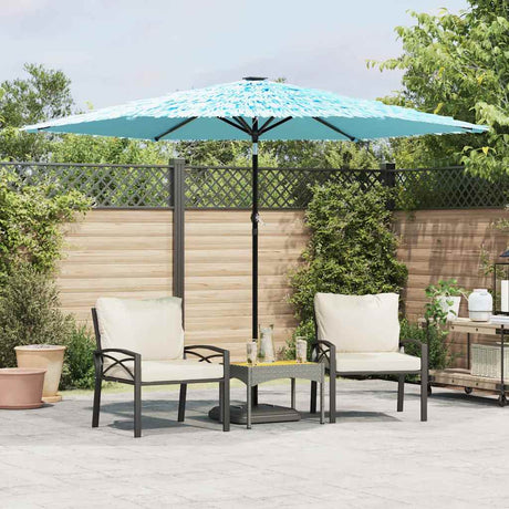 Parasol Vidaxx avec mât en acier 288x288x225 cm bleu