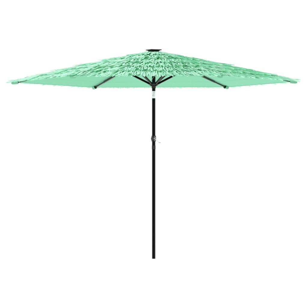 Vidaxl Parasol with steel pole 288x288x225 cm green