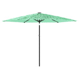 Vidaxl Parasol with steel pole 288x288x225 cm green