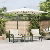 Parasol Vidaxx avec mât en acier 288x288x225 cm blanc