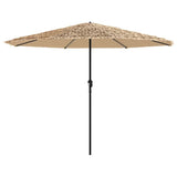 Parasol Vidaxx avec mât en acier 324x324x247 cm marron