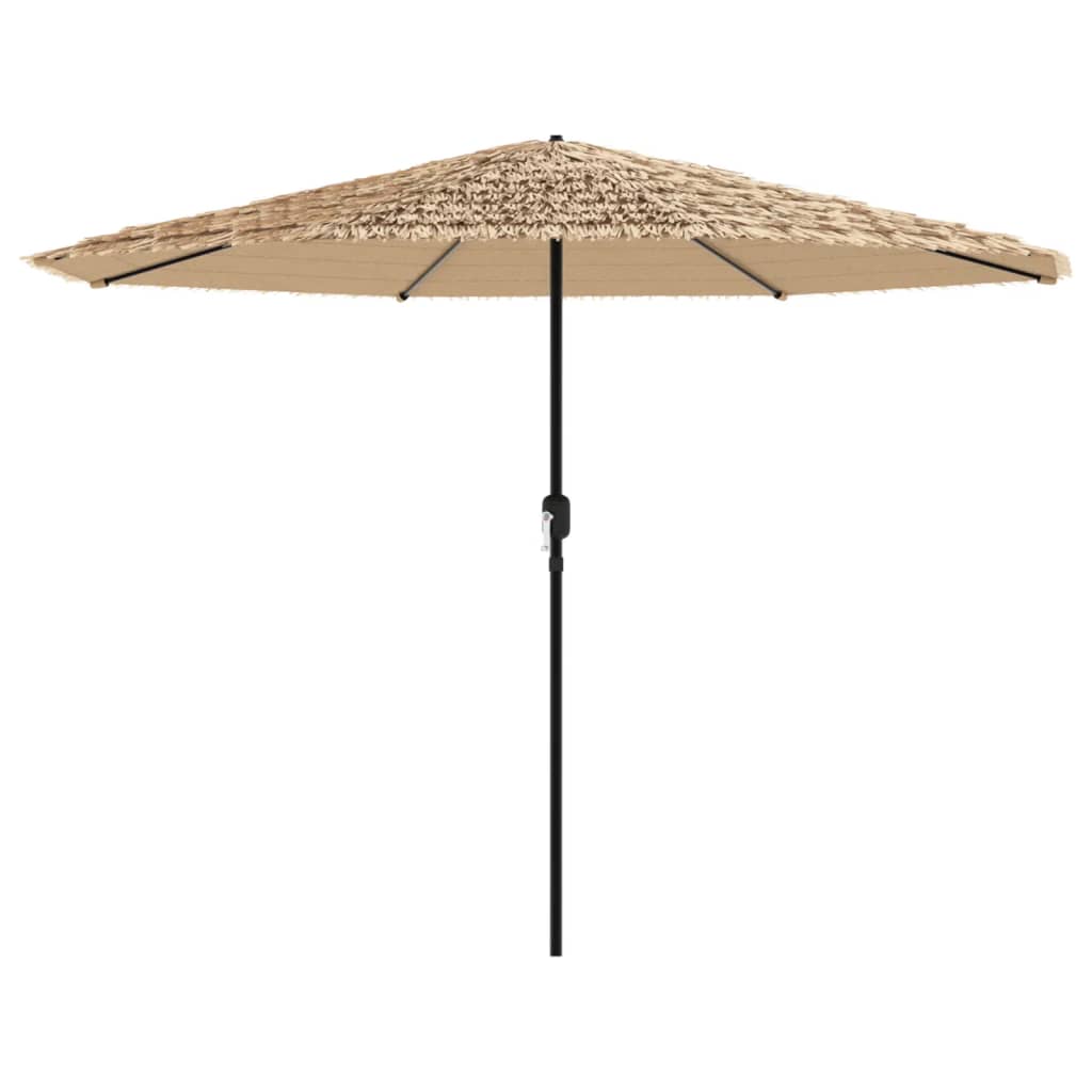 Vidaxl -parasol med stålstang 324x324x247 cm brun