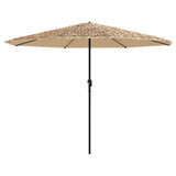 Vidaxl parasol met stalen paal 324x324x247 cm bruin