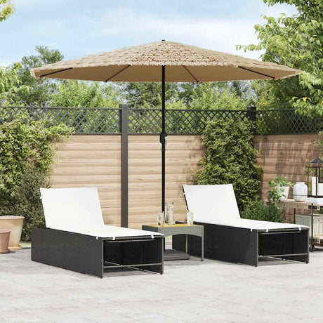Parasol Vidaxx avec mât en acier 324x324x247 cm marron