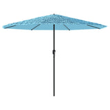 Vidaxl parasol s ocelovým pólem 324x324x247 cm modrá