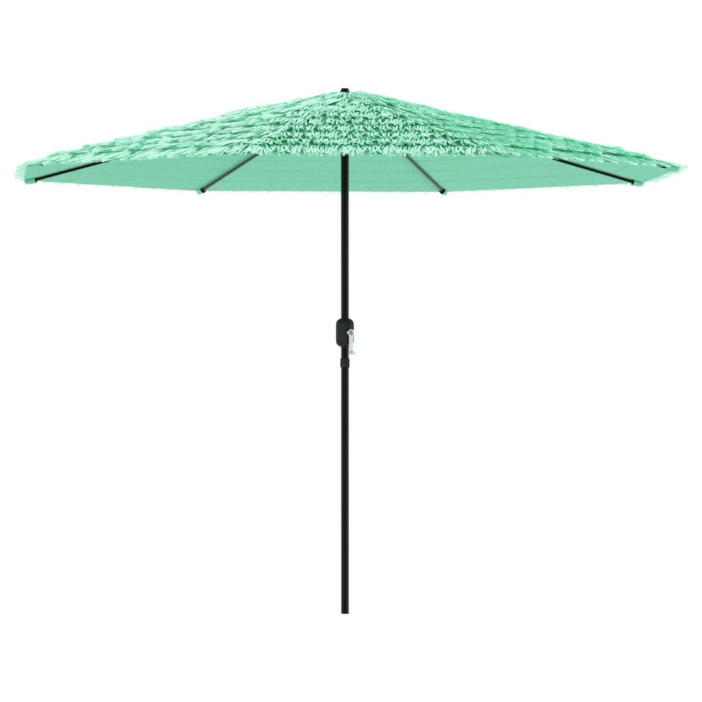 Vidaxl Parasol with steel pole 324x324x247 cm green