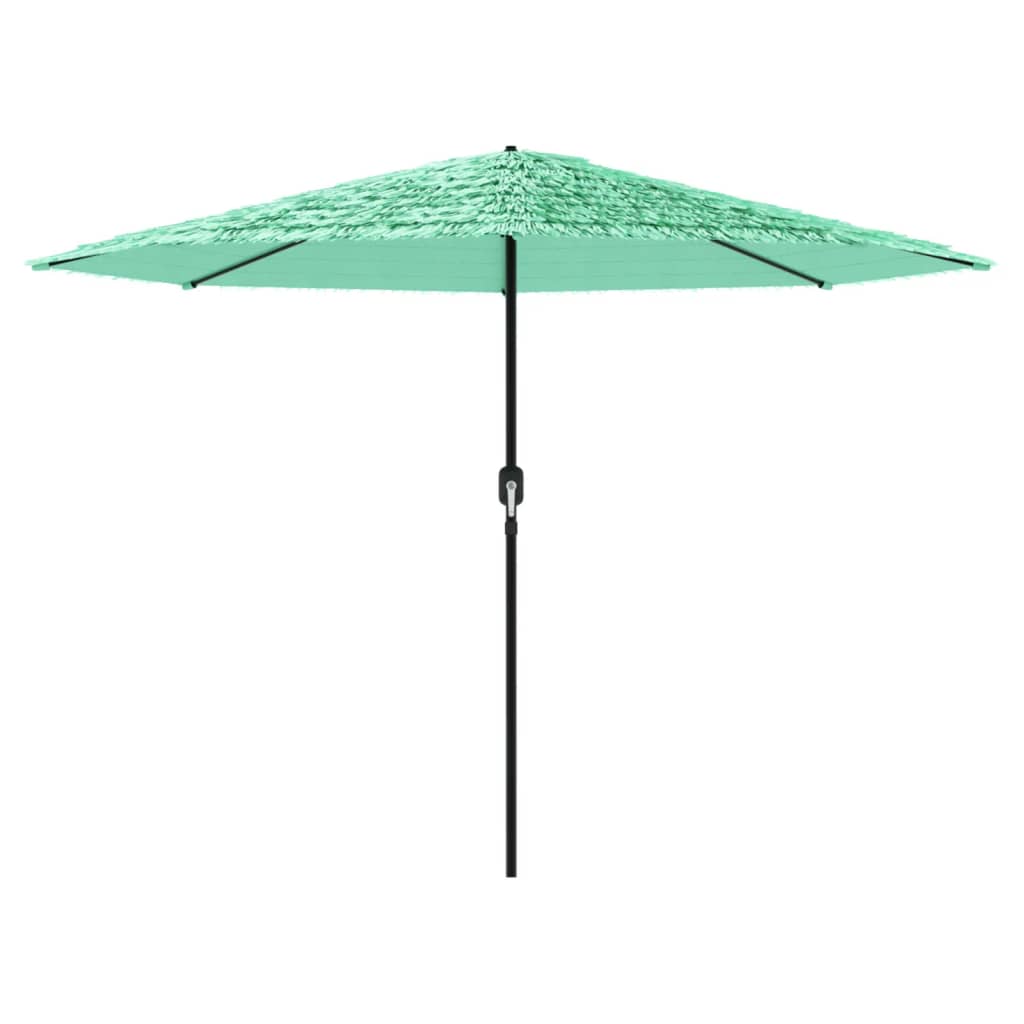 Parasol Vidaxl con poste de acero 324x324x247 cm verde