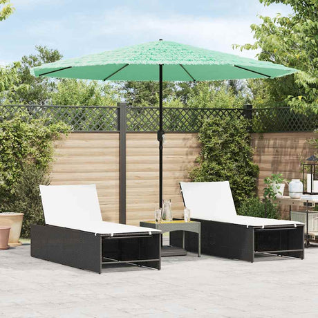 Parasol Vidaxx avec mât en acier 324x324x247 cm vert