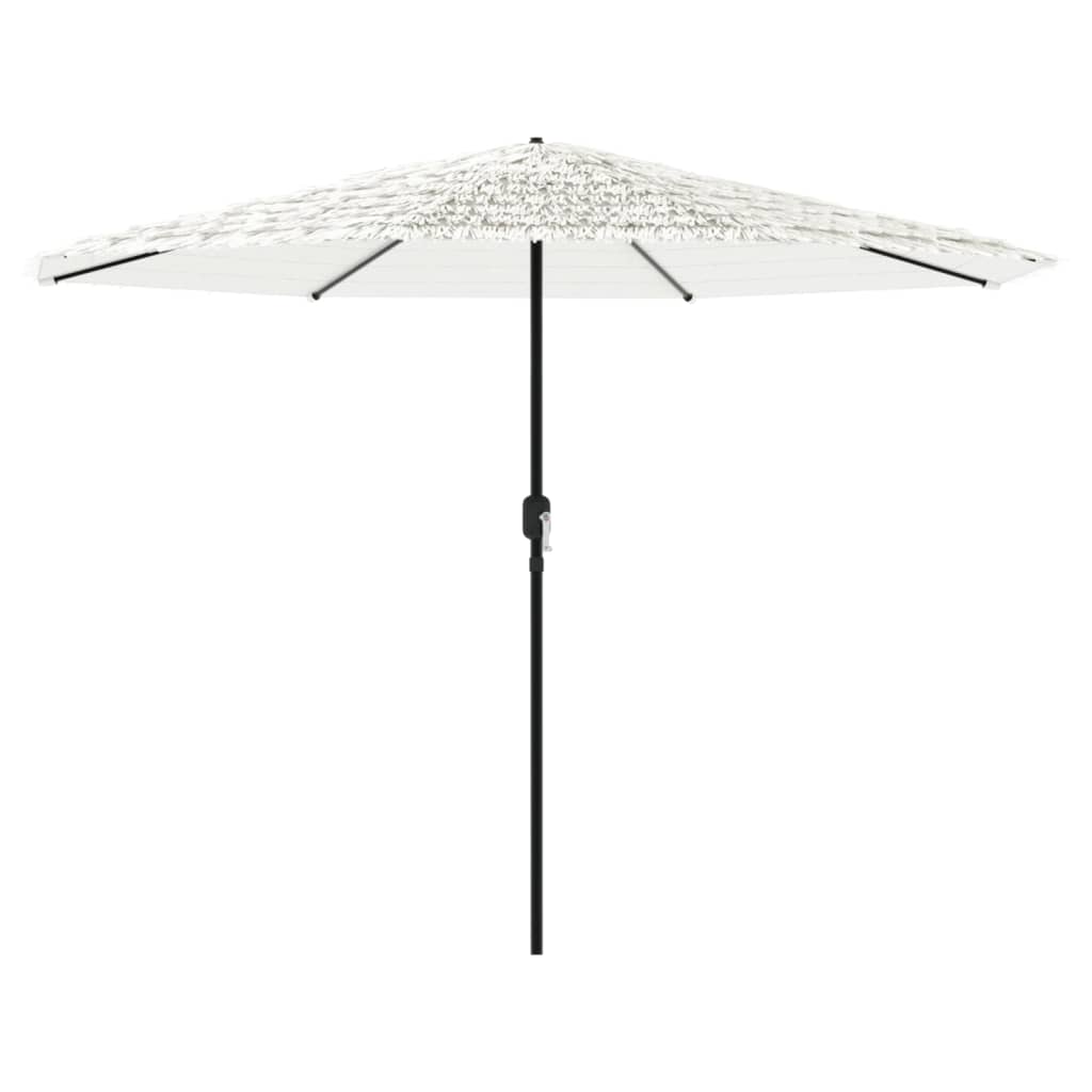 Vidaxl Parasol med stålstang 324x324x247 cm hvid