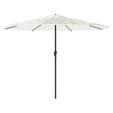 Parasol Vidaxx avec mât en acier 324x324x247 cm blanc