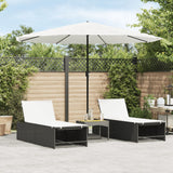 Vidaxl Parasol with steel pole 324x324x247 cm white