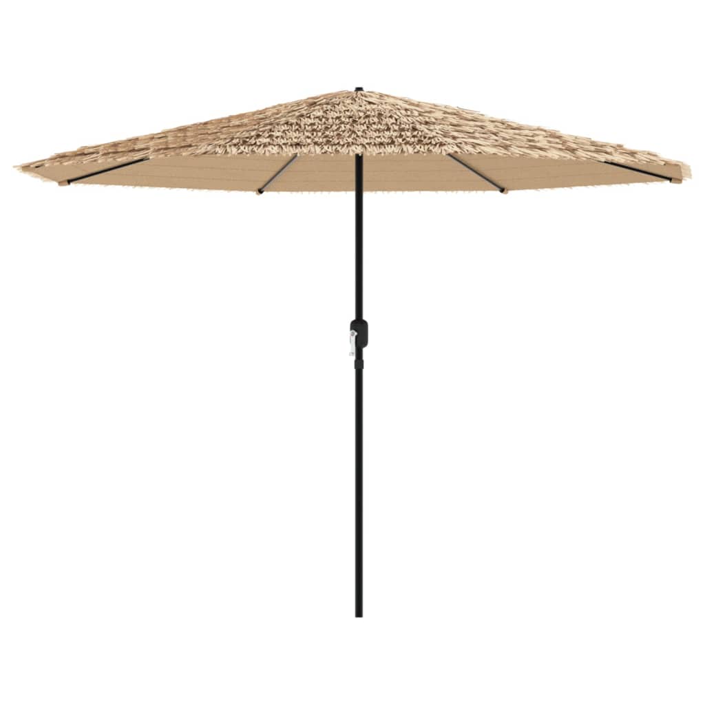 Vidaxl Parasol con polo in acciaio 388x388x248 cm marrone