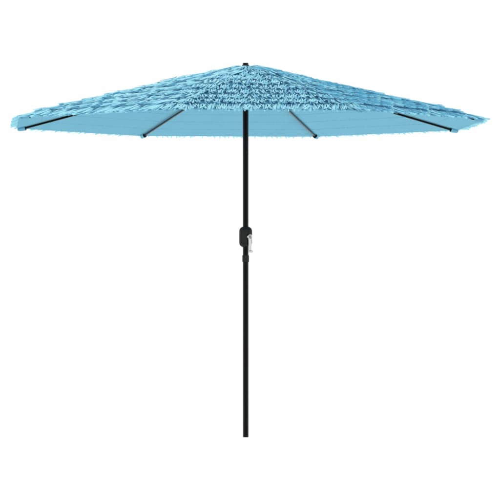 Parasol VidaXL avec mât en acier 388x388x248 cm bleu
