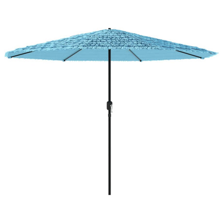 Parasol VidaXL avec mât en acier 388x388x248 cm bleu