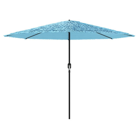 Parasol VidaXL avec mât en acier 388x388x248 cm bleu