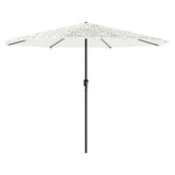Parasol Vidaxx avec mât en acier 388x388x248 cm blanc