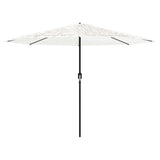 Parasol Vidaxx avec mât en acier 388x388x248 cm blanc
