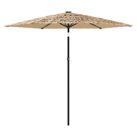 Parasol Vidaxx avec LED et mât en acier 268x268x226 cm marron