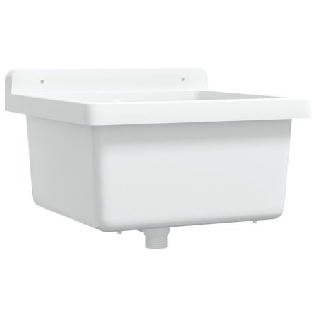 Vidaxx lavabo mural 40x40x24 cm résine blanc