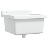 Vidaxx lavabo mural 40x40x24 cm résine blanc