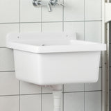 Vidaxx lavabo mural 40x40x24 cm résine blanc