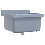 Vidaxl Washbasin Wall -Gray de resina 40x40x24 cm