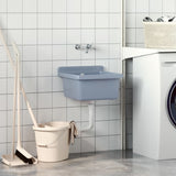 Vidaxx lavabo mural 40x40x24 cm résine gris