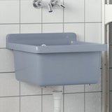 Vidaxx lavabo mural 40x40x24 cm résine gris