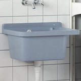 Vidaxx lavabo mural 50x35x24 cm résine gris