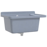 Vidaxx lavabo mural 60x40x28 cm résine gris