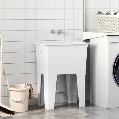 Vidaxx lavabo 59x41x75 cm résine blanche