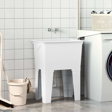 Vidaxx lavabo 59x41x75 cm résine blanche