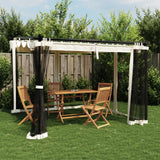 Gazebo Vidaxx avec parois latérales en maille 3x3 m en acier couleur crème