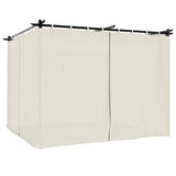 Gazebo Vidaxx avec rideaux 3x3 m acier couleur crème