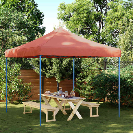 VidaXL tente de fête pliable pop-up 292x292x315 cm terre cuite