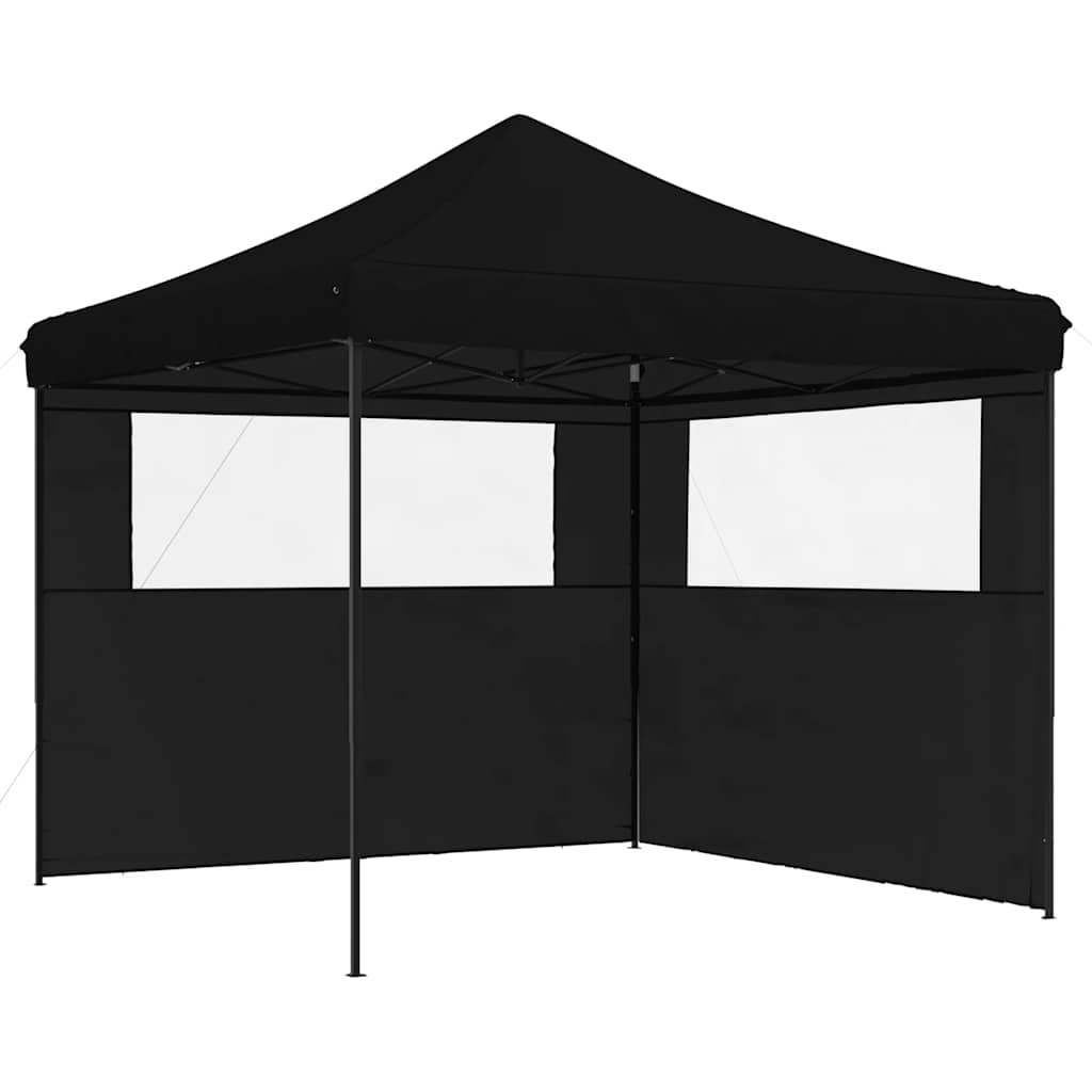 VidaXL Tente de fête pop-up pliable avec 2 parois latérales noir