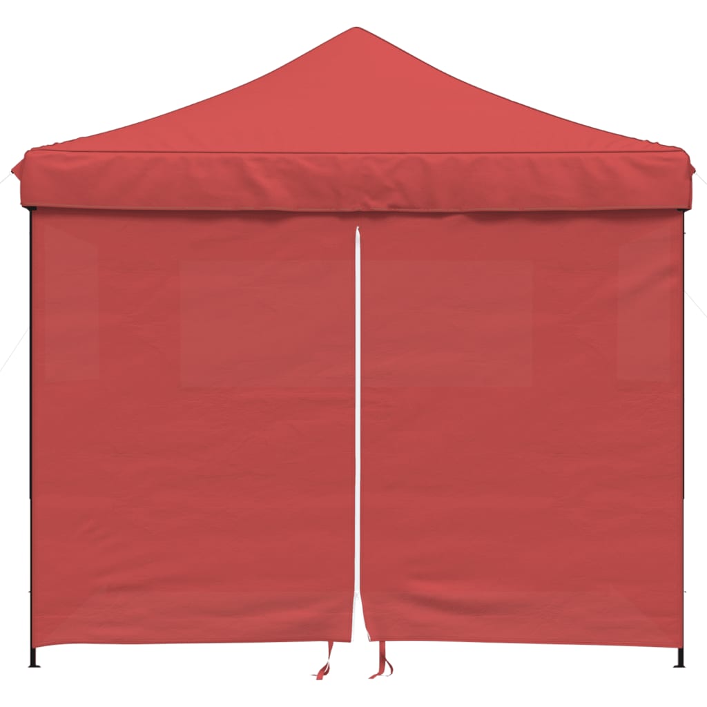 Vidaxl PartyTent Skládací vyskakovací okno se 4 bočními stěnami Bordeaux Red