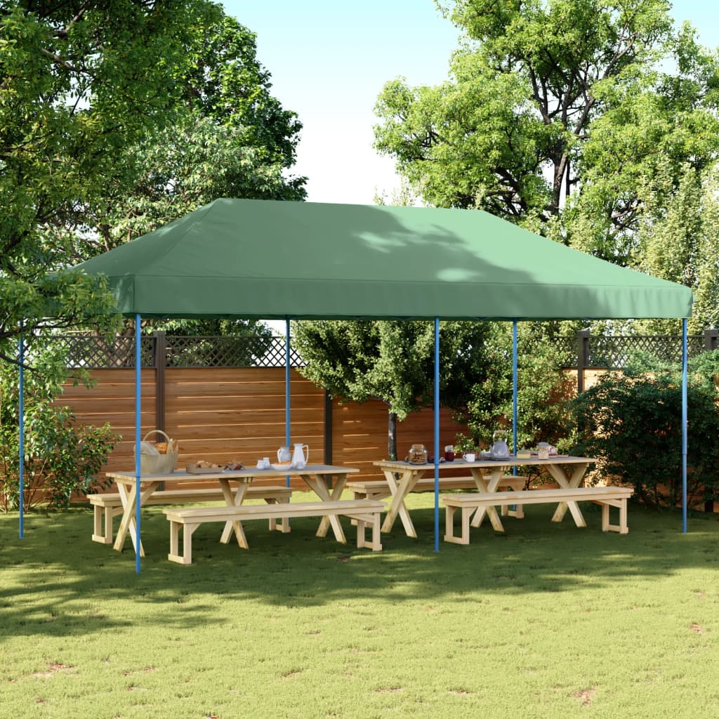 Vidaxl PartyTent Składane wyskakujące okienko 580x292x315 cm brąz