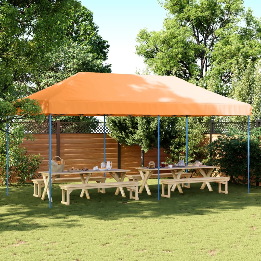 Vidaxl PartyTent Skládací vyskakovací okno 580x292x315 cm oranžová