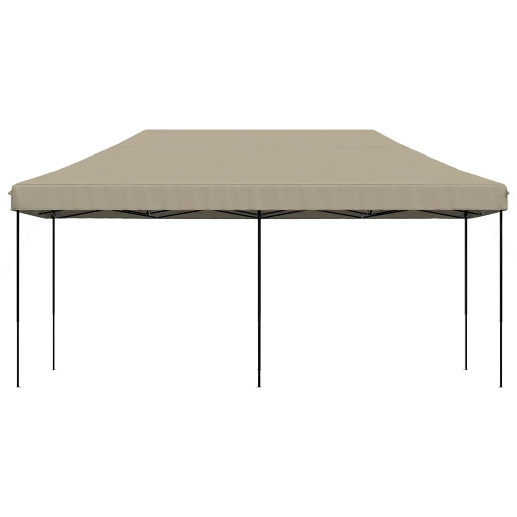 VidaXL tente de fête pliable pop-up 580x292x315 cm taupe