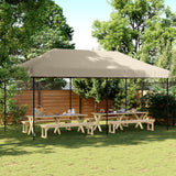 Vidaxl PartyTent foldbar pop-up 580x292x315 cm taupe