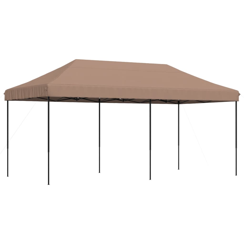 Vidaxl Parttent sammenfoldelig pop-up 580x292x315 cm brun