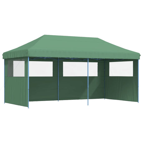 Tente de fête pop-up pliable Vidaxx avec 3 parois latérales verte